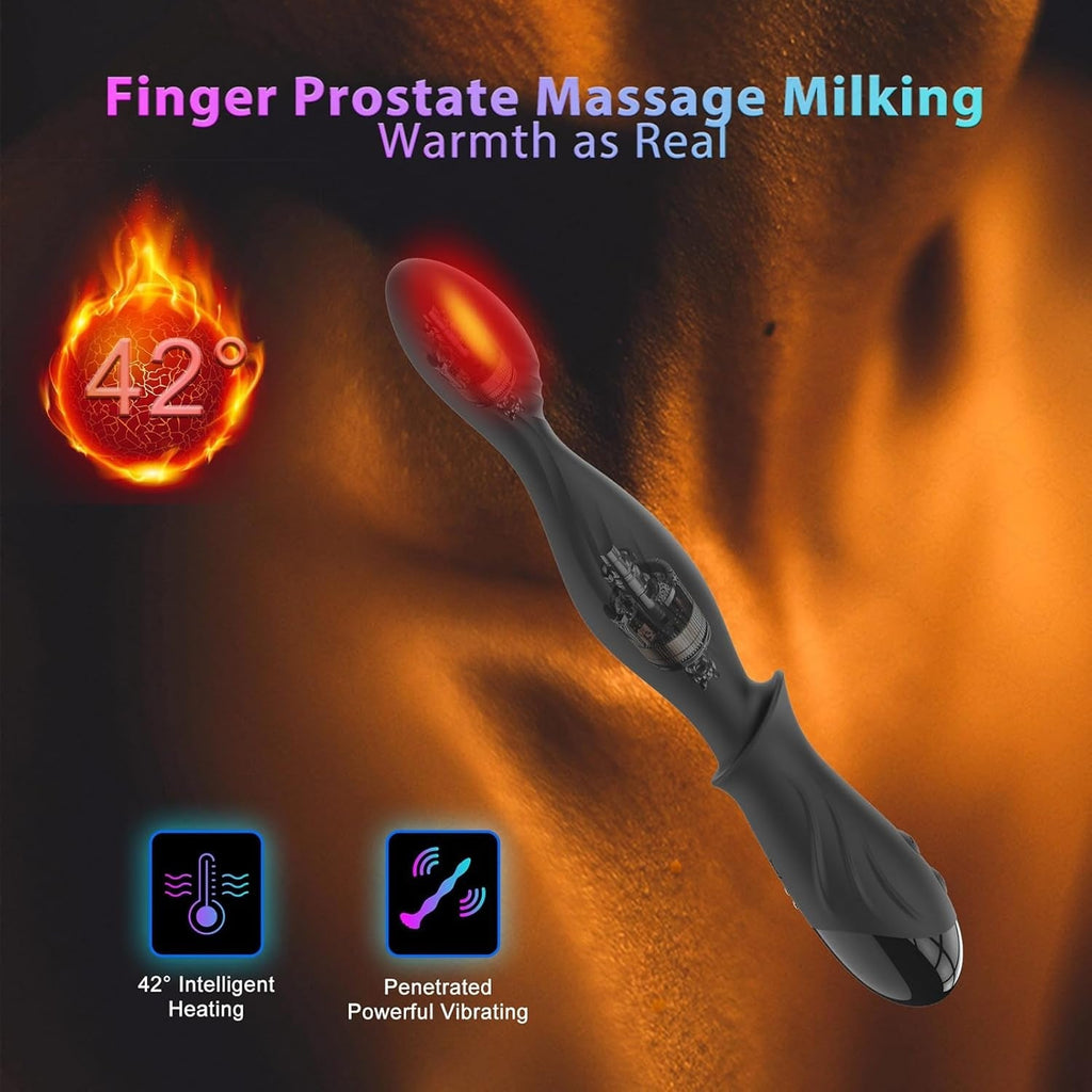 RoseHeat Heated Vibrating Anal Beads Prostate Massager