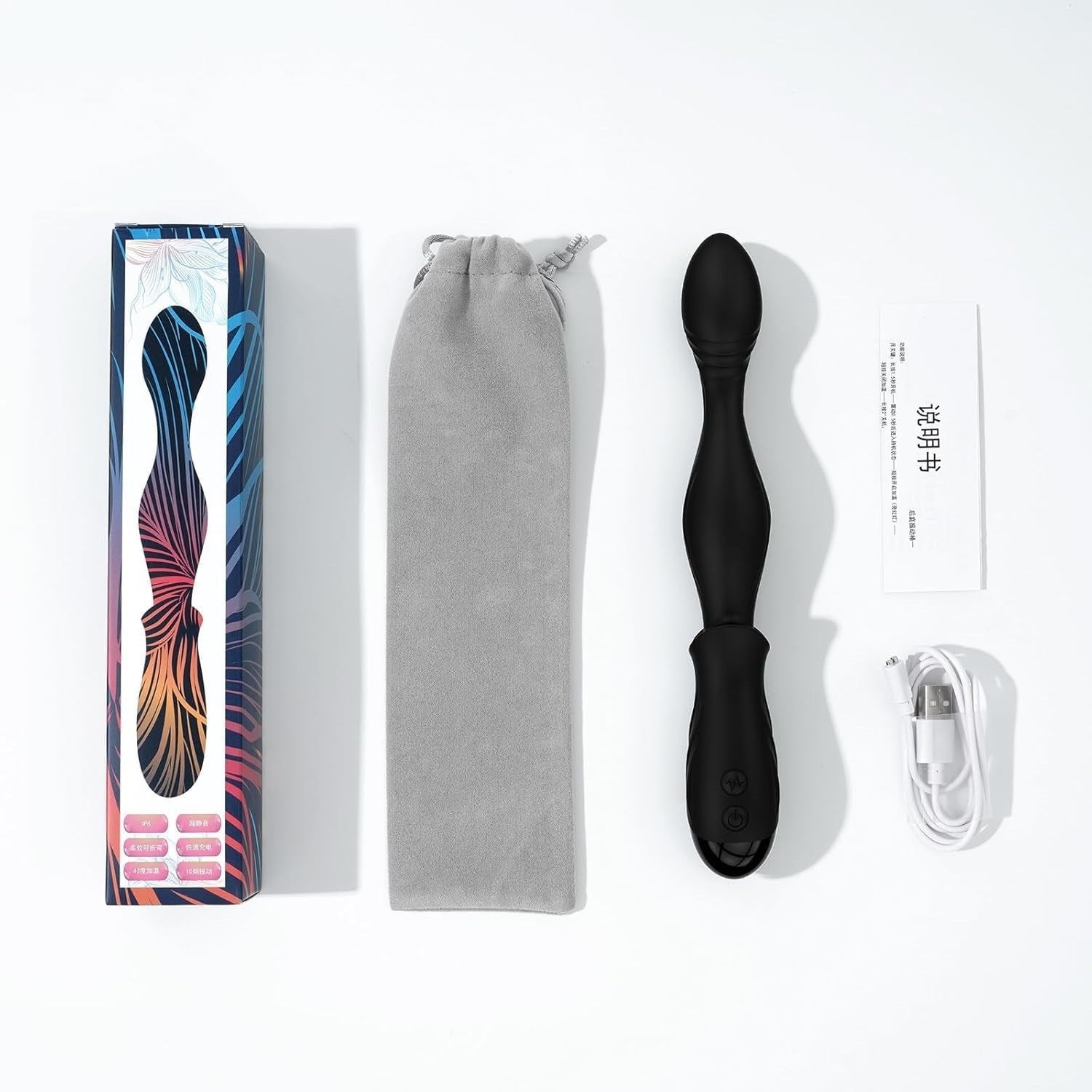 RoseHeat Heated Vibrating Anal Beads Prostate Massager