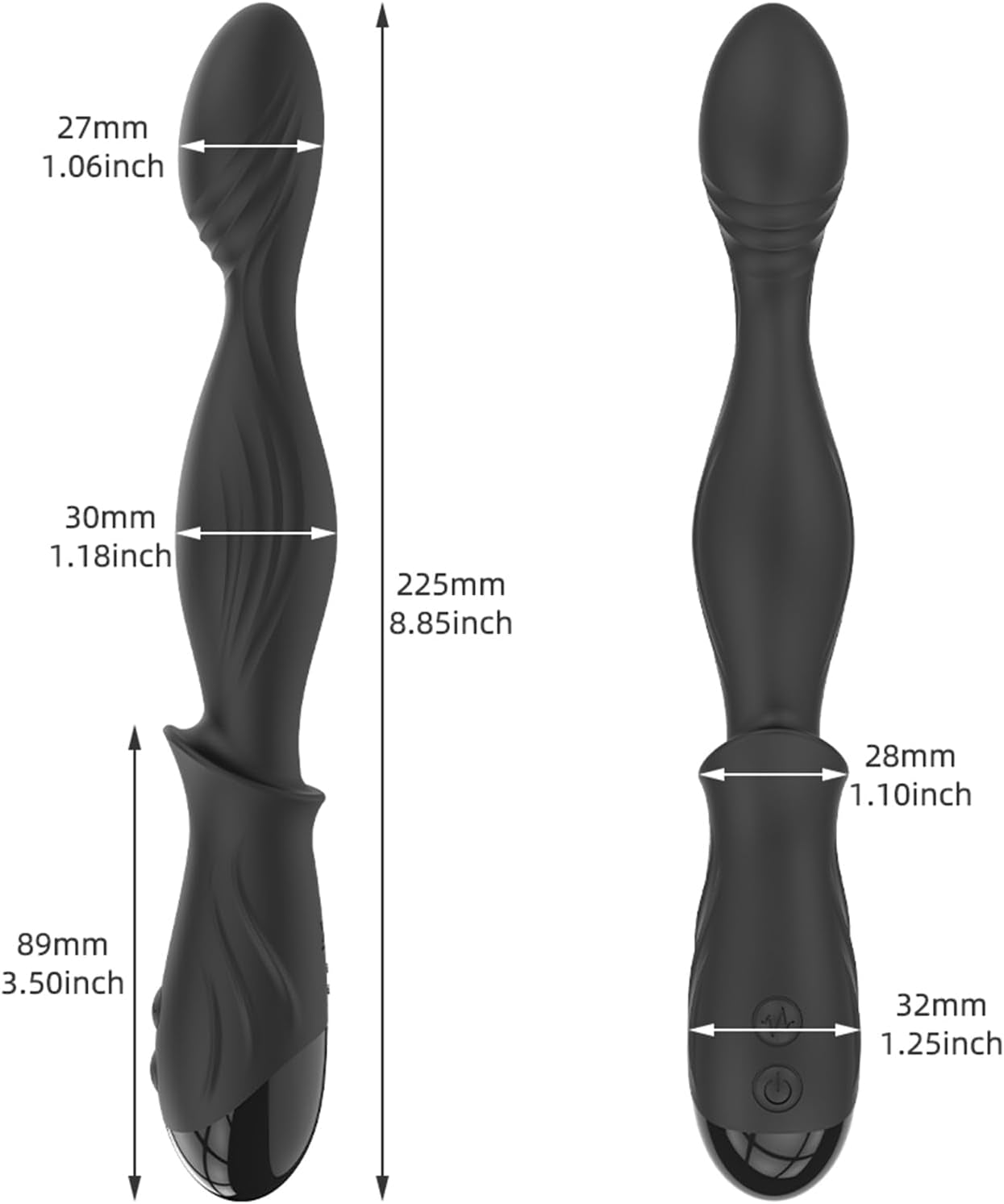 RoseHeat Heated Vibrating Anal Beads Prostate Massager