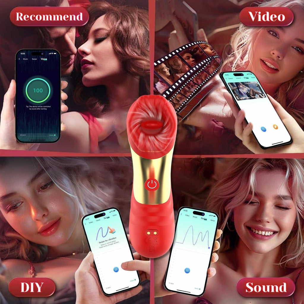 RoseLickV App-Controlled Rose Clit Sucker