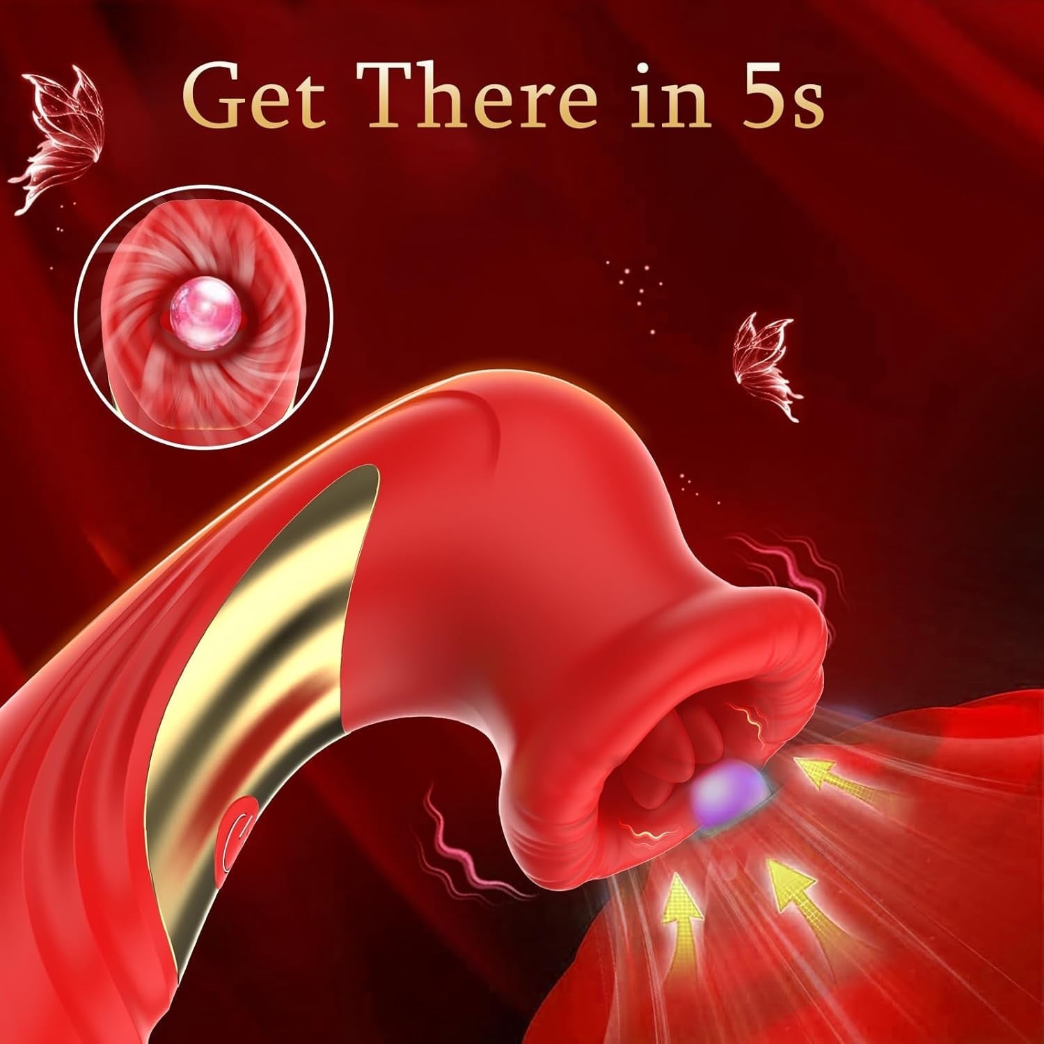 RoseLickV App-Controlled Rose Clit Sucker