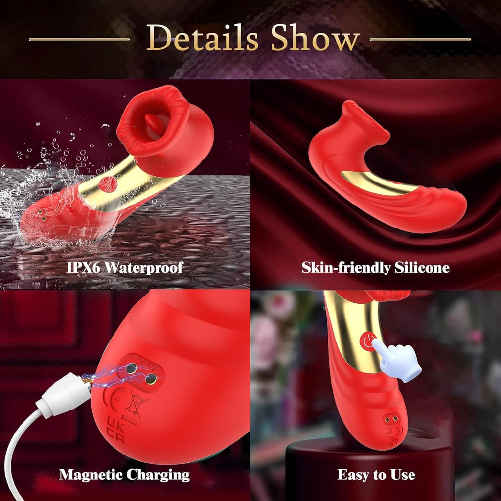 RoseLickV App-Controlled Rose Clit Sucker