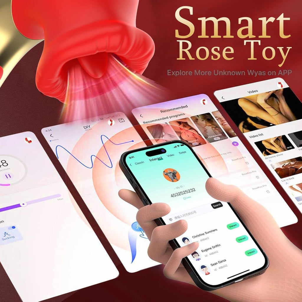 RoseLickV App-Controlled Rose Clit Sucker