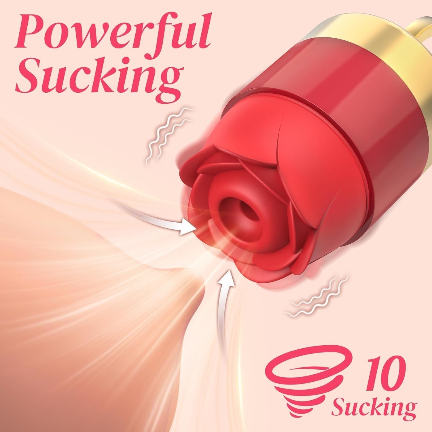 RoseLush Rose Clitoral Suction Ring Vibrator