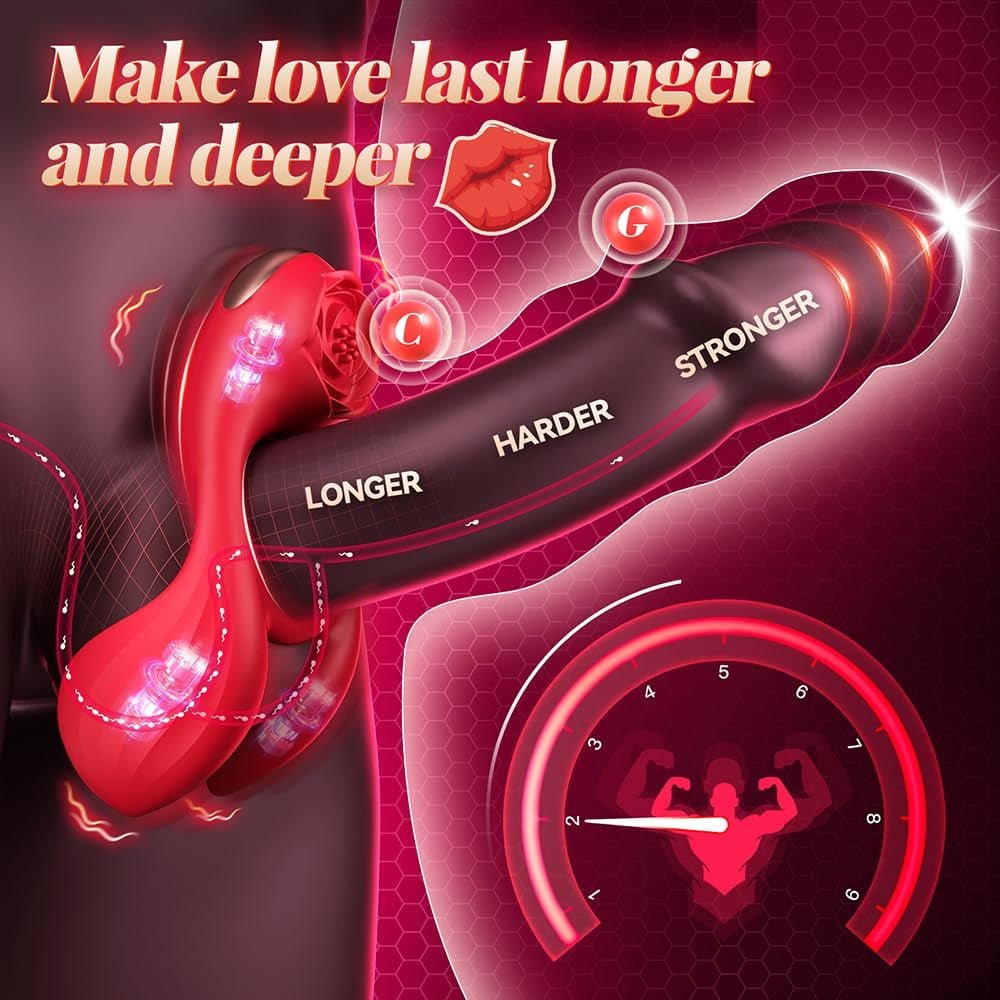 RoseLux Triple Motor Penis Ring