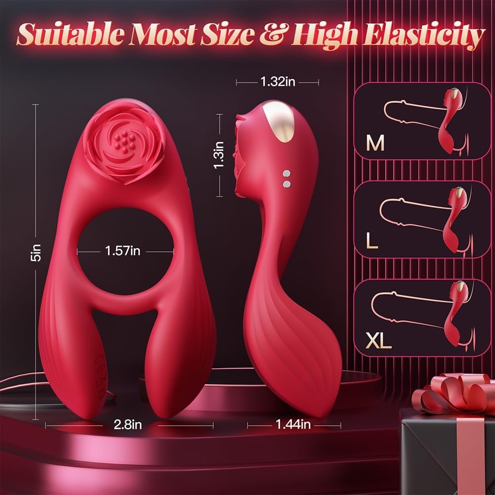 RoseLux Triple Motor Penis Ring