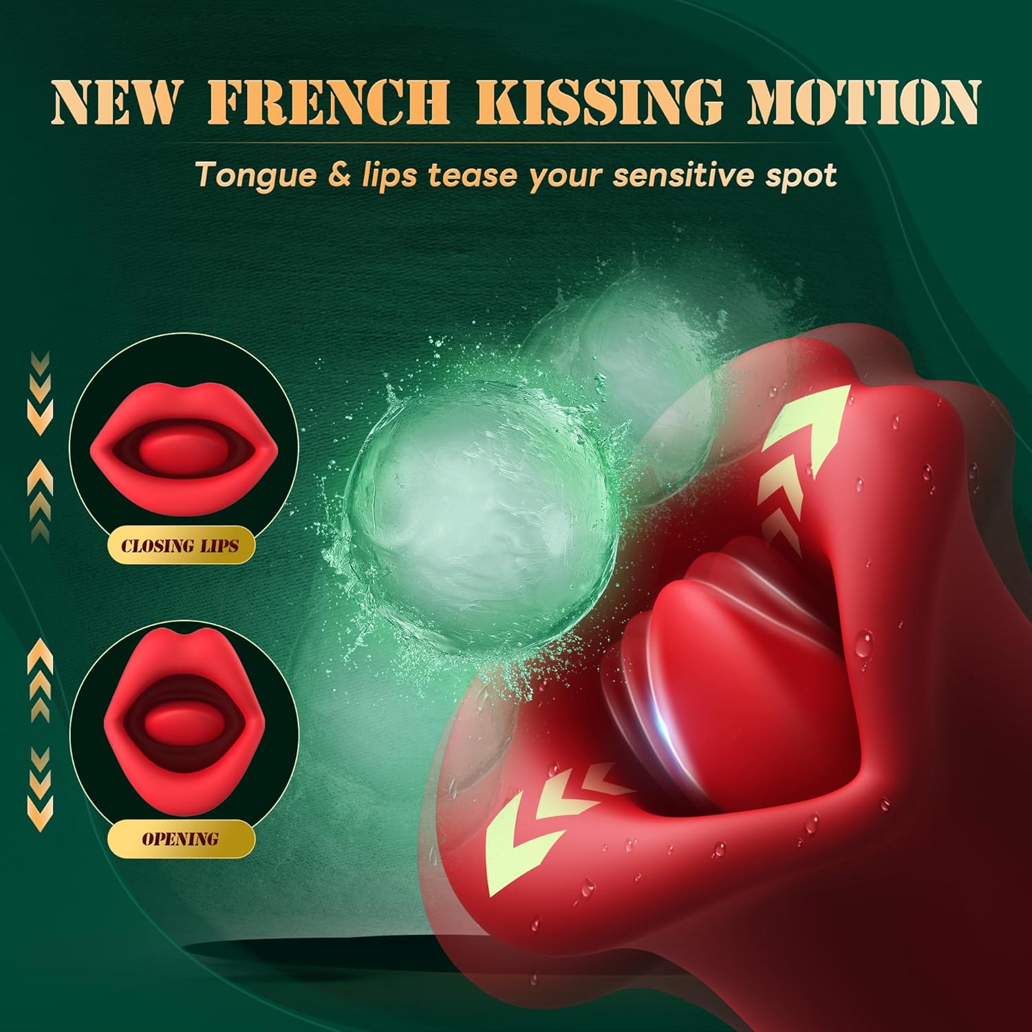 RoseLuxe 2-in-1 Tongue & Clit Vibrator