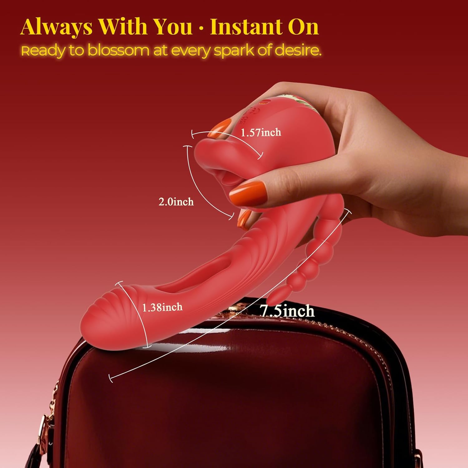 RoseLuxe Multi-Mode Clitoral Flapping Vibrator
