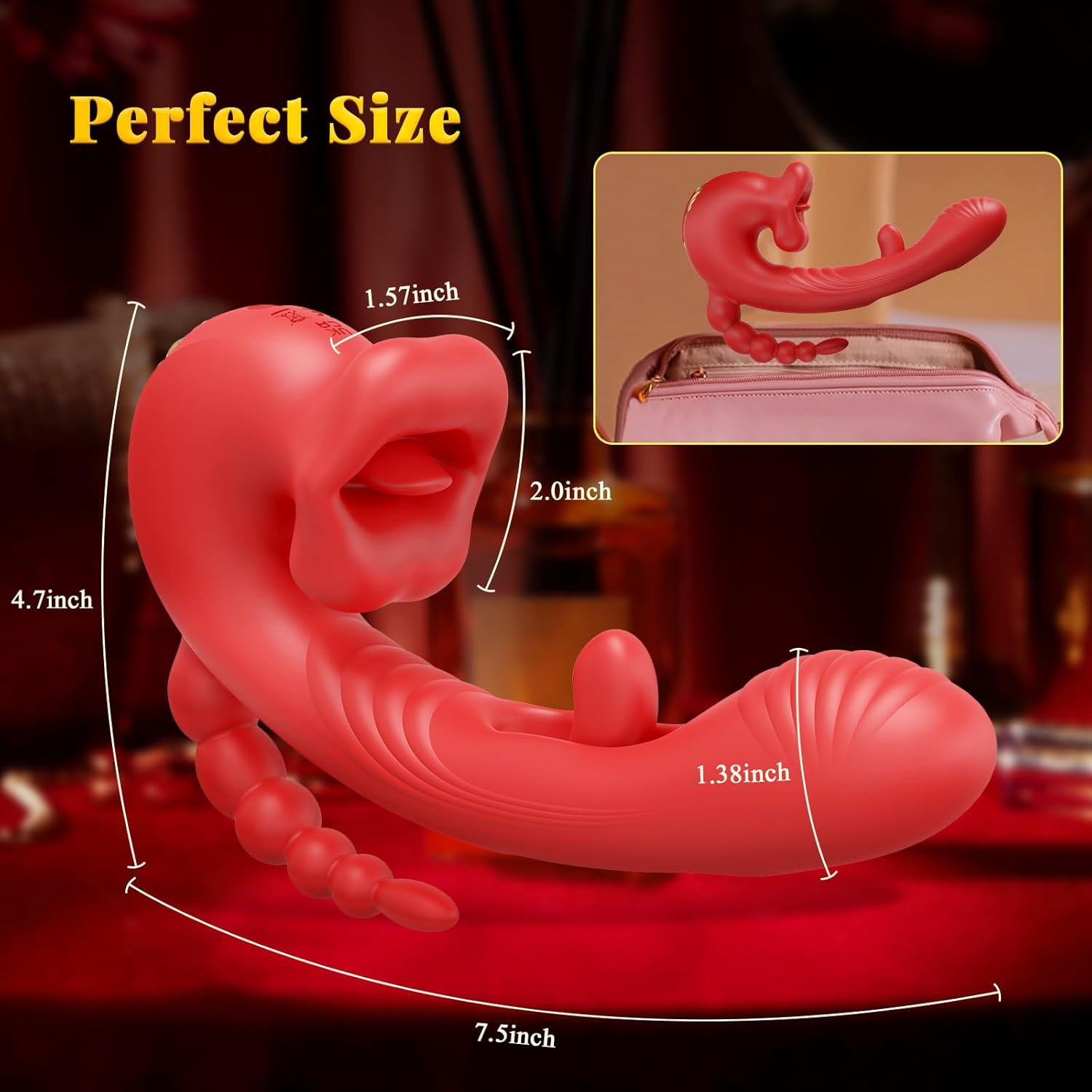 RoseLuxe Multi-Mode Clitoral Flapping Vibrator