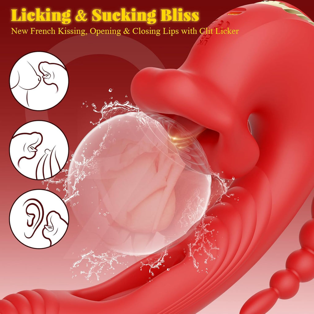 RoseLuxe Multi-Mode Clitoral Flapping Vibrator