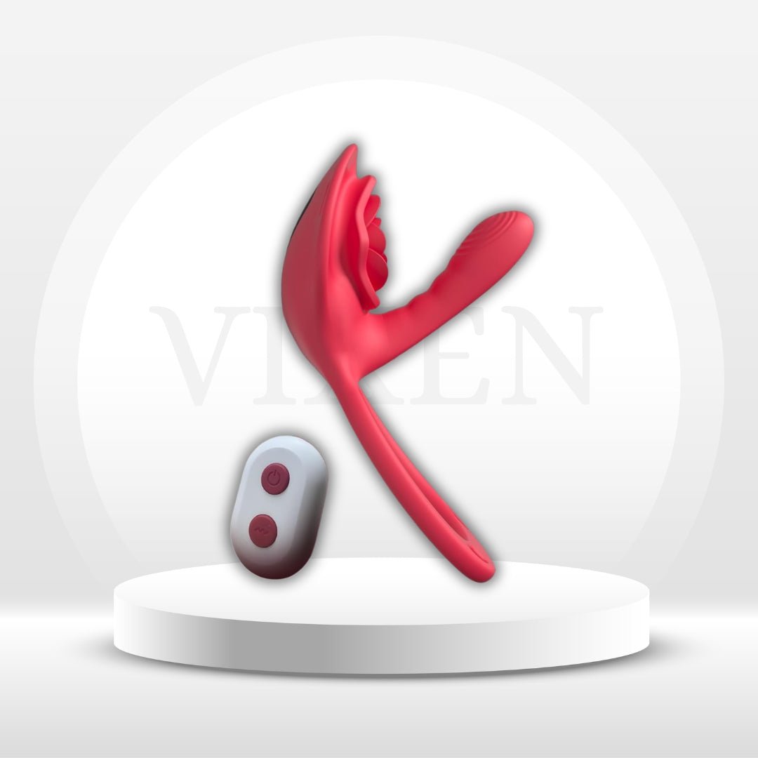 RoseMerge Wearable Dual Stimulation Couples Vibrator