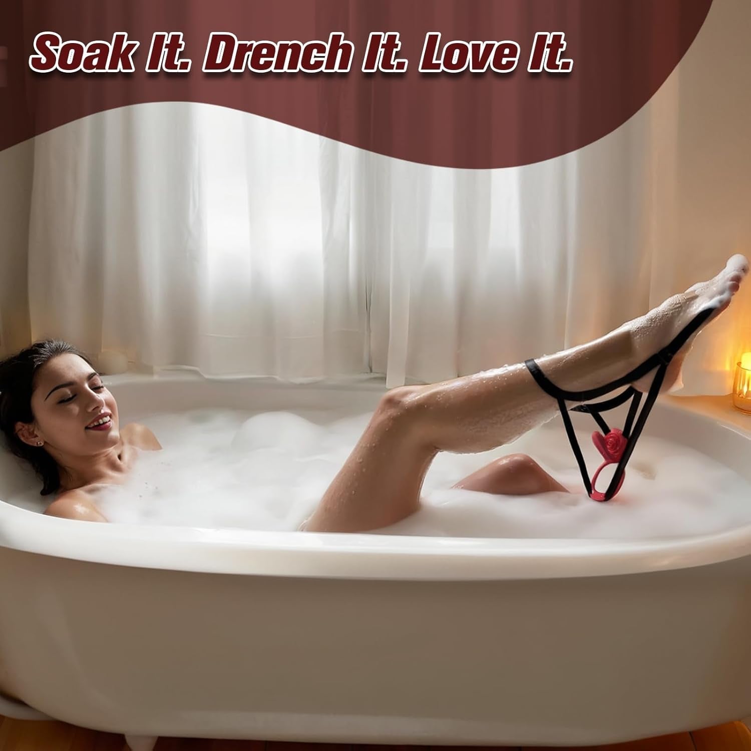 RoseMerge Wearable Dual Stimulation Couples Vibrator