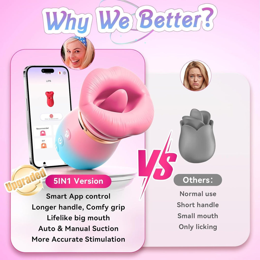 RoseNova App-Control AI Suction Vibrator