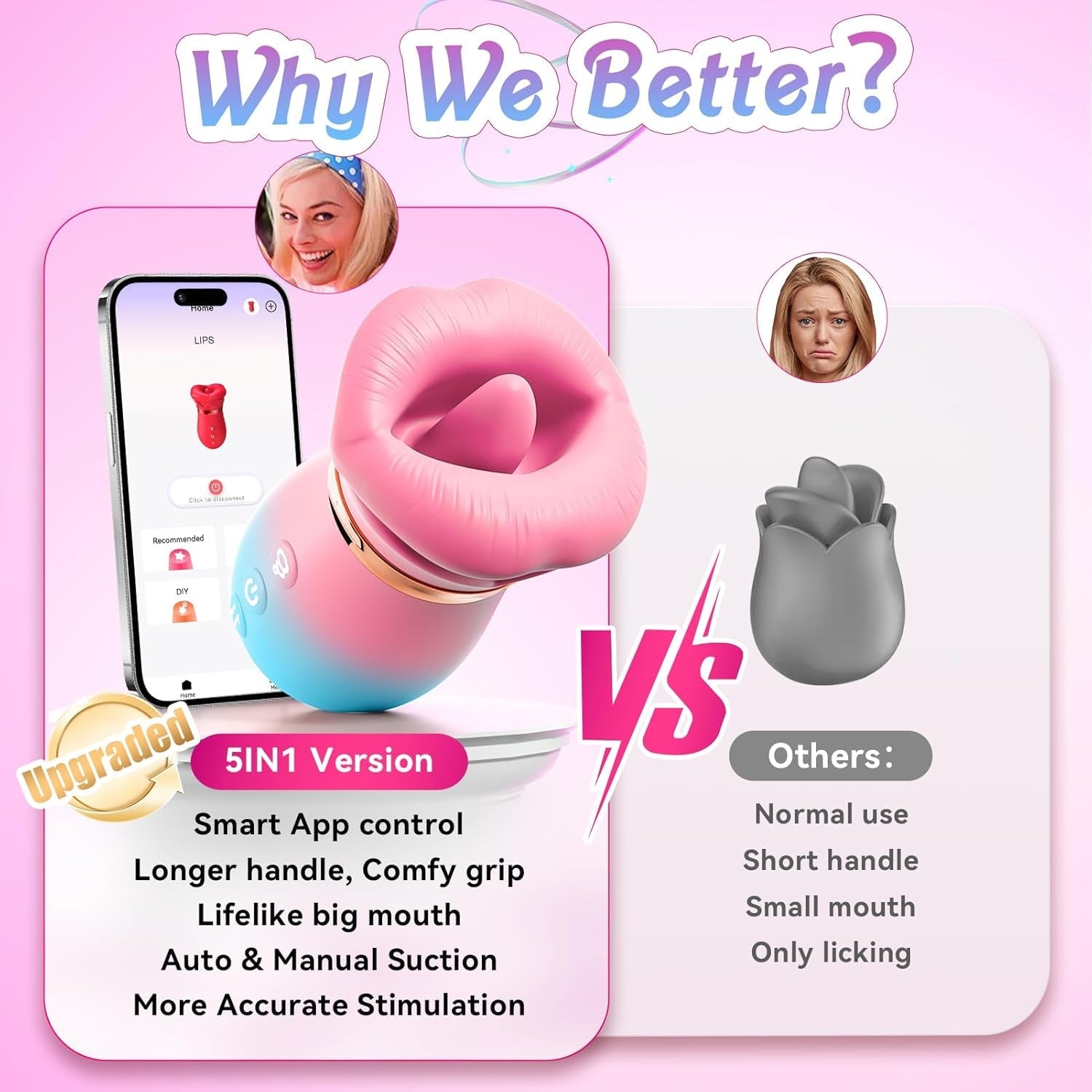 RoseNova App-Control AI Suction Vibrator