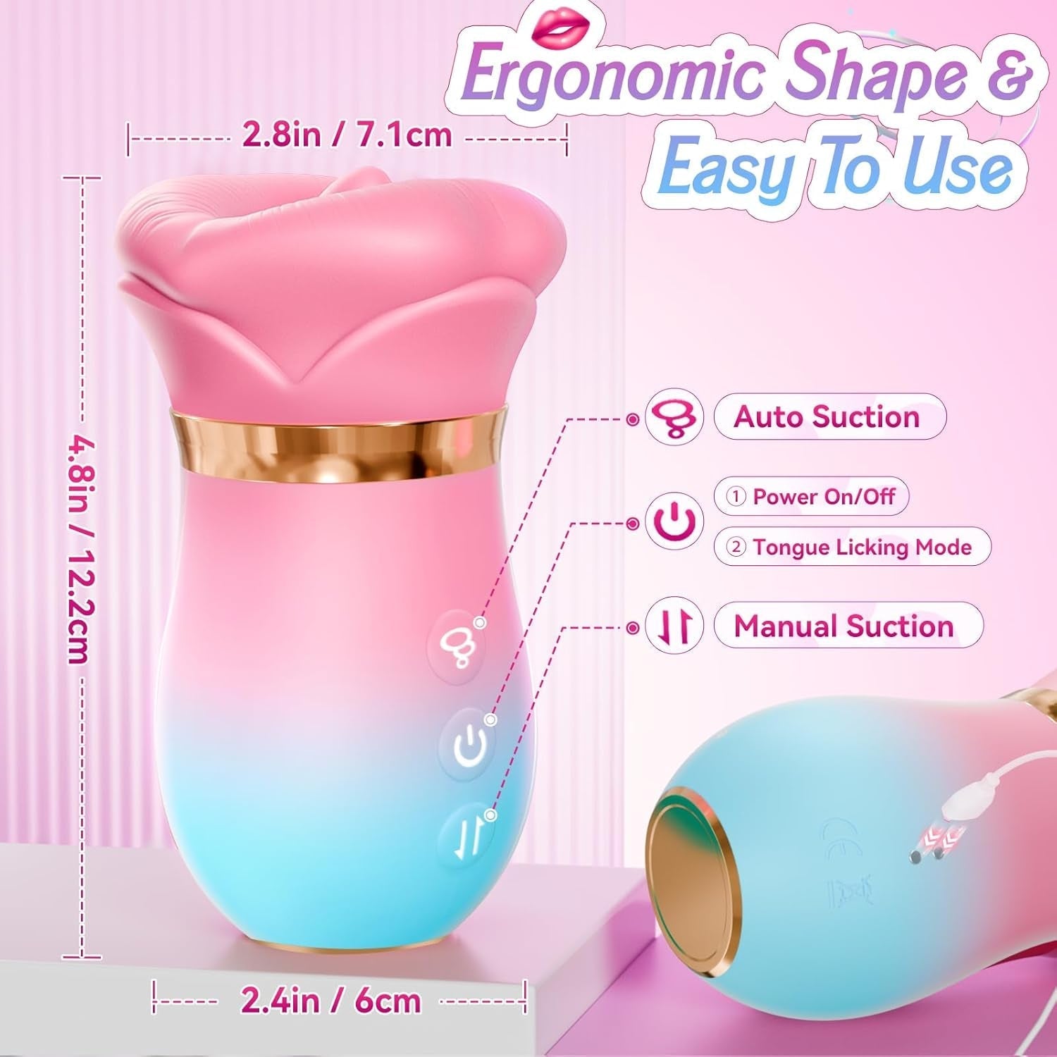 RoseNova App-Control AI Suction Vibrator