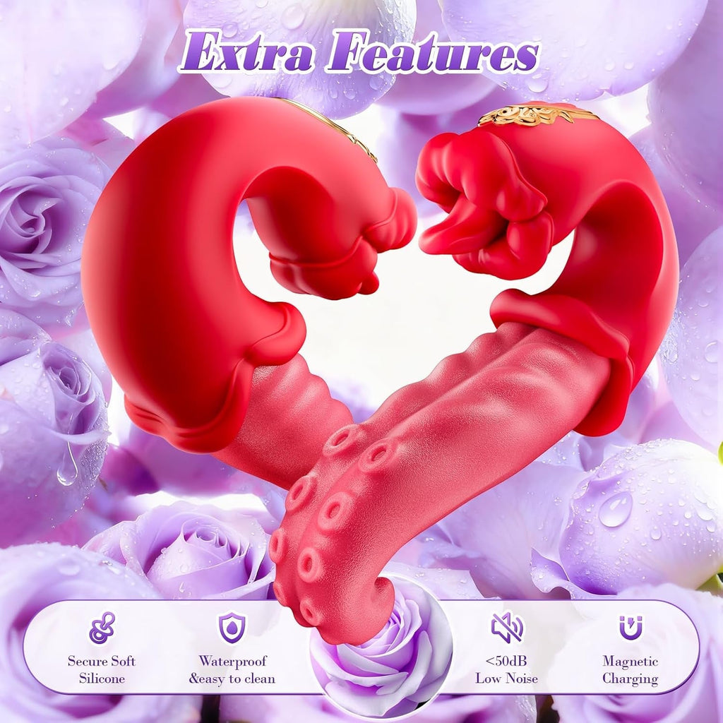 RoseOrbit 360° Dual-Action Tongue Rotation Vibrator