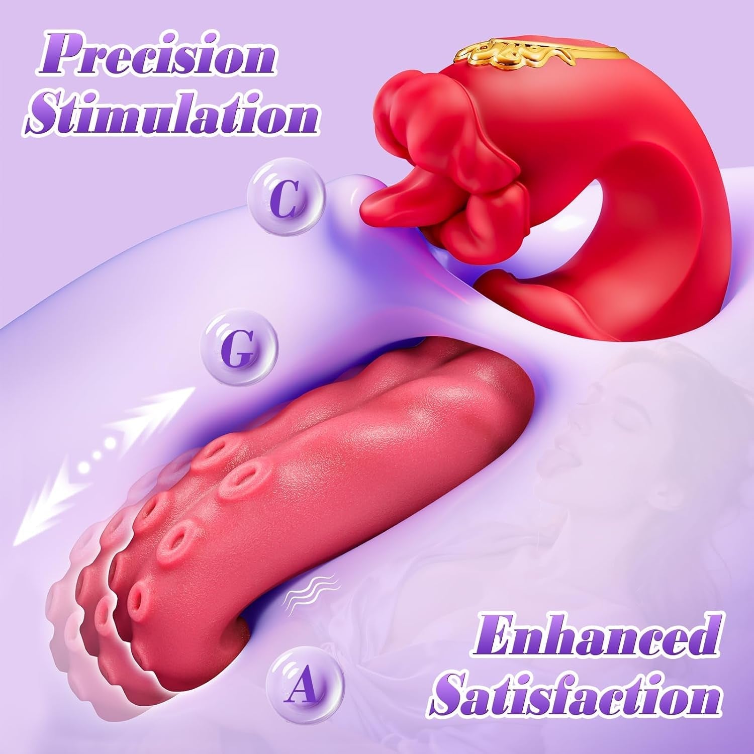 RoseOrbit 360° Dual-Action Tongue Rotation Vibrator