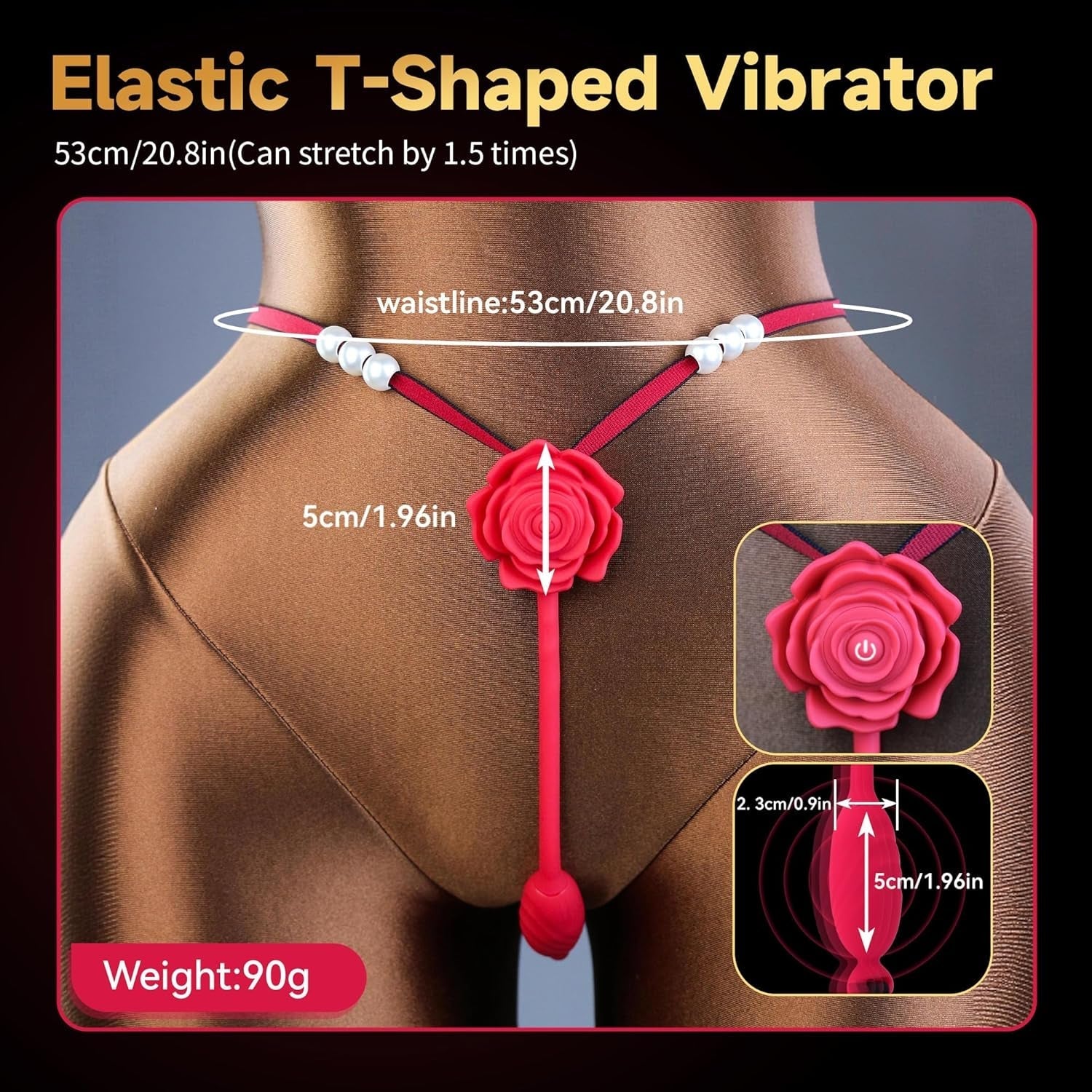 RosePearl App Control Wearable Panty Thong Vibrator
