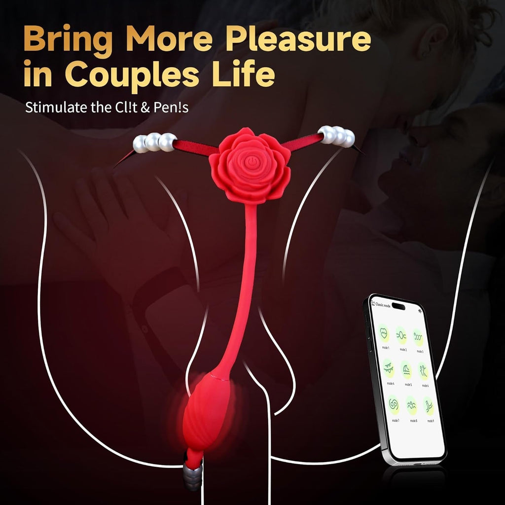 RosePearl App Control Wearable Panty Thong Vibrator