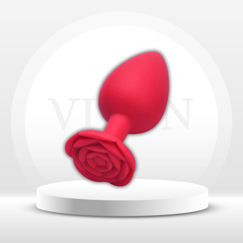 RosePetal Silicone Rose Butt Plug