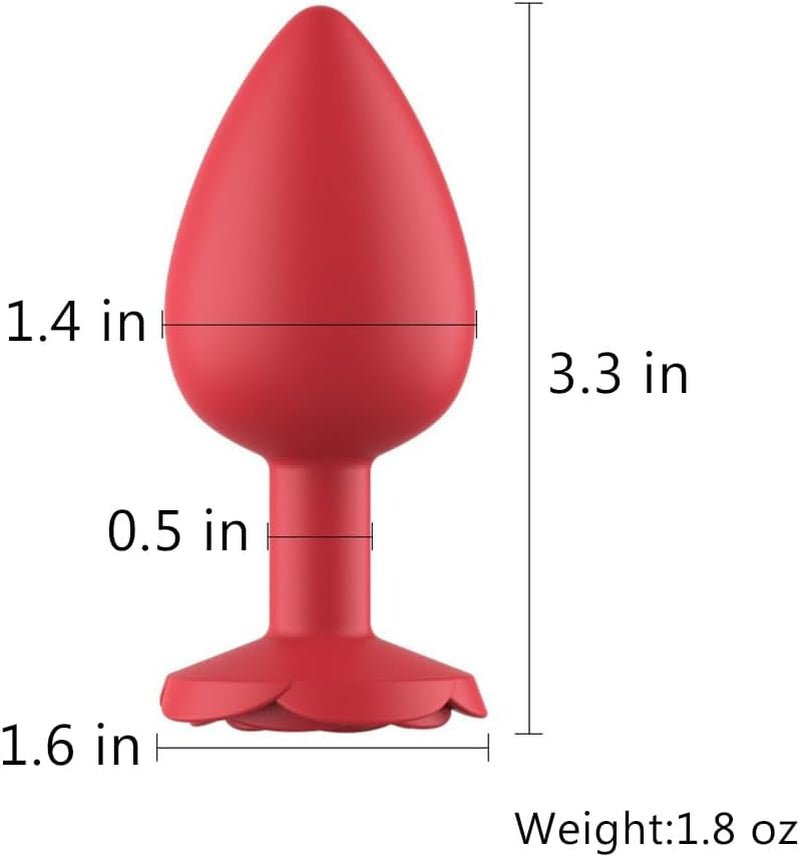 RosePetal Silicone Rose Butt Plug