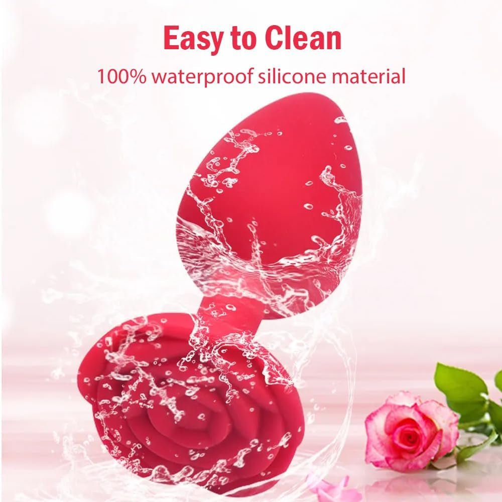 RosePetal Silicone Rose Butt Plug
