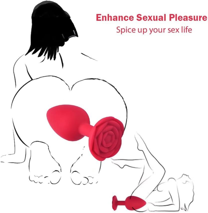 RosePetal Silicone Rose Butt Plug