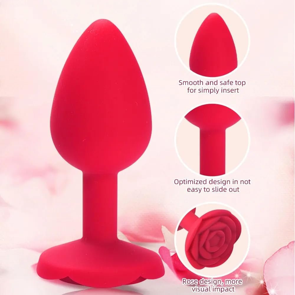 RosePetal Silicone Rose Butt Plug
