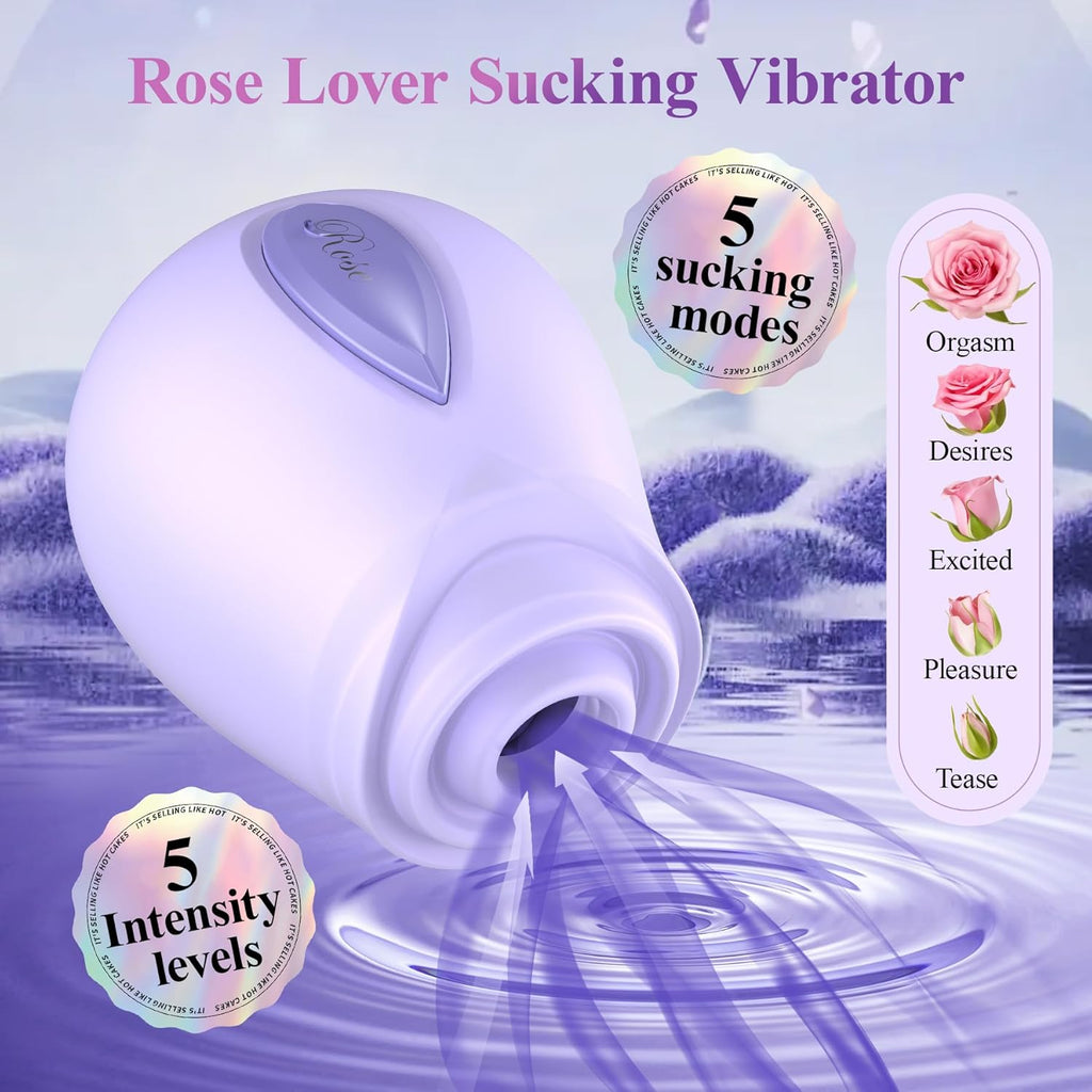 RosePulse Luxury Clit Sucking Vibrator
