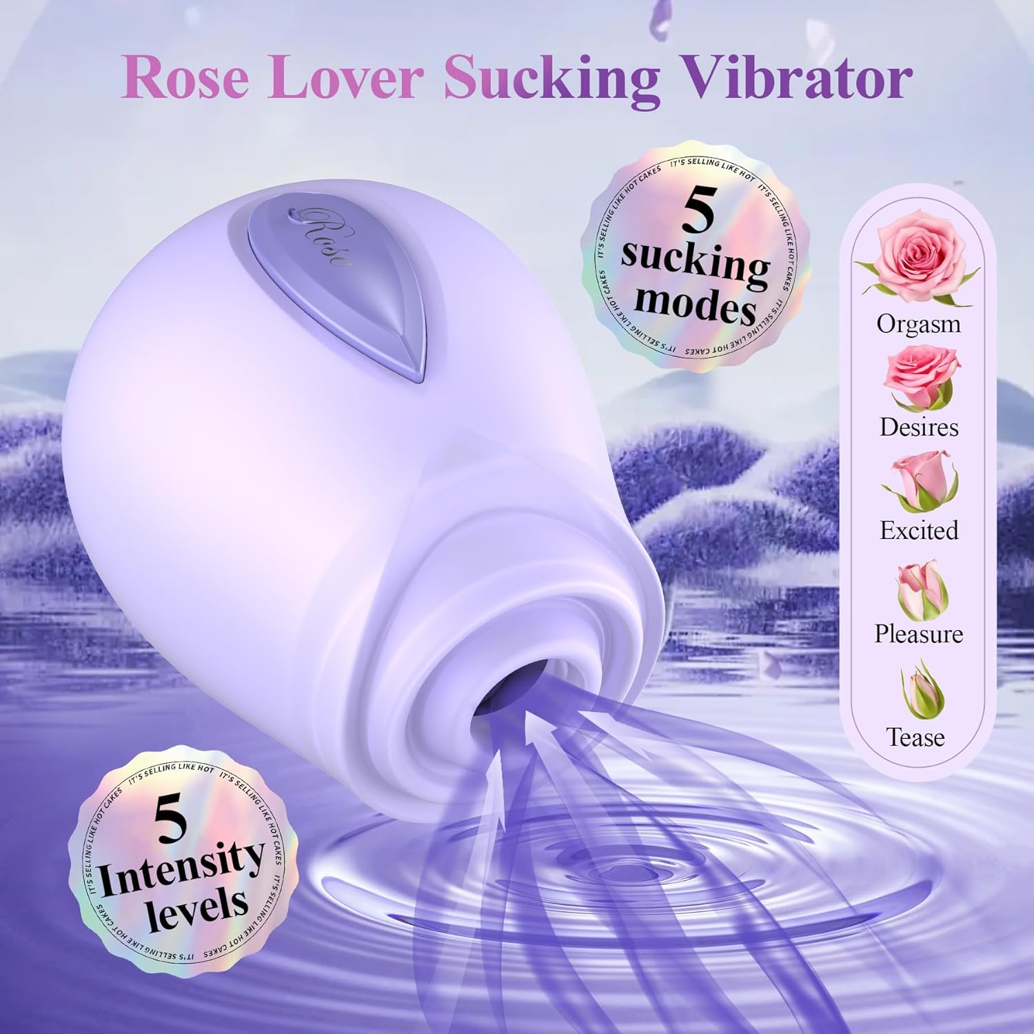 RosePulse Luxury Clit Sucking Vibrator