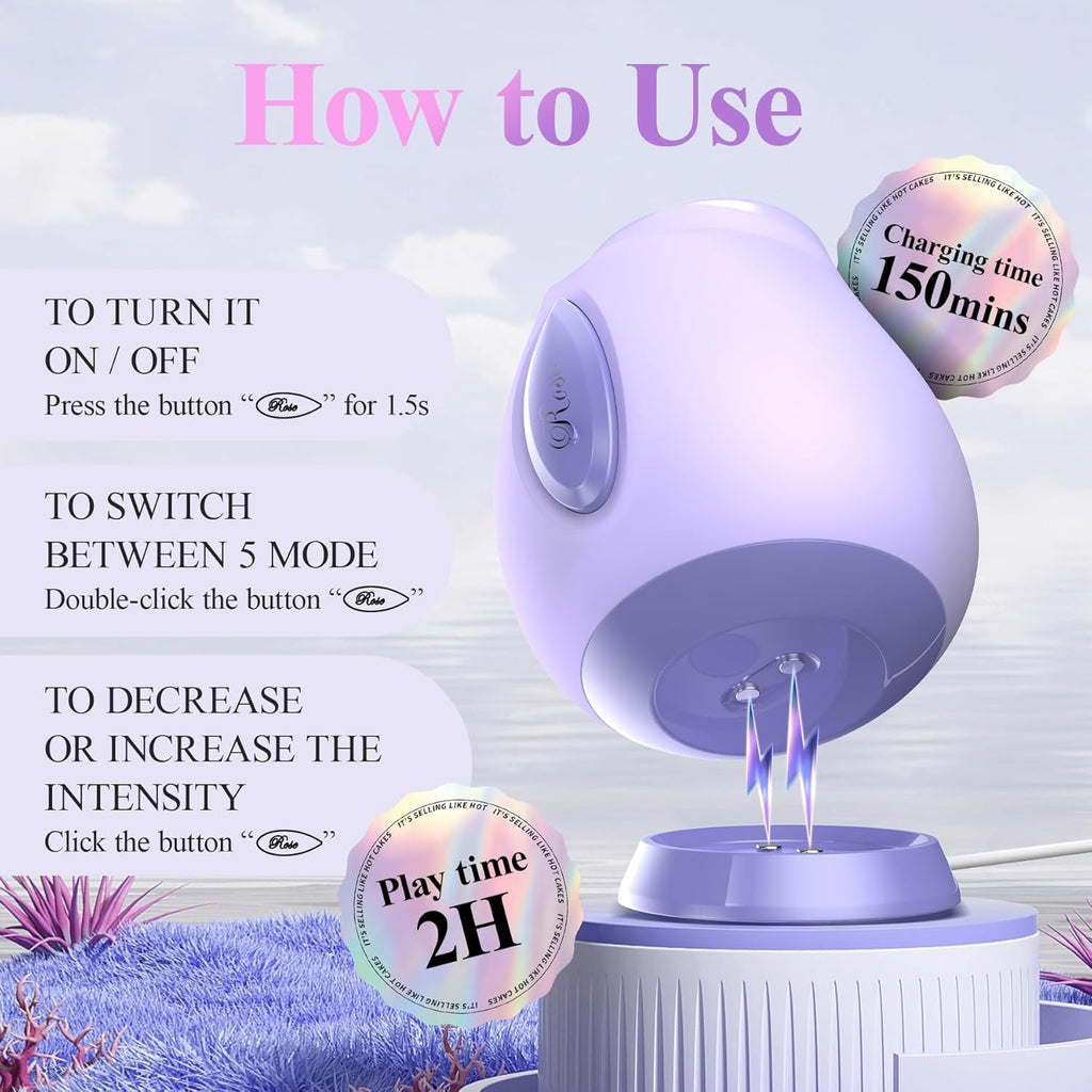 RosePulse Luxury Clit Sucking Vibrator