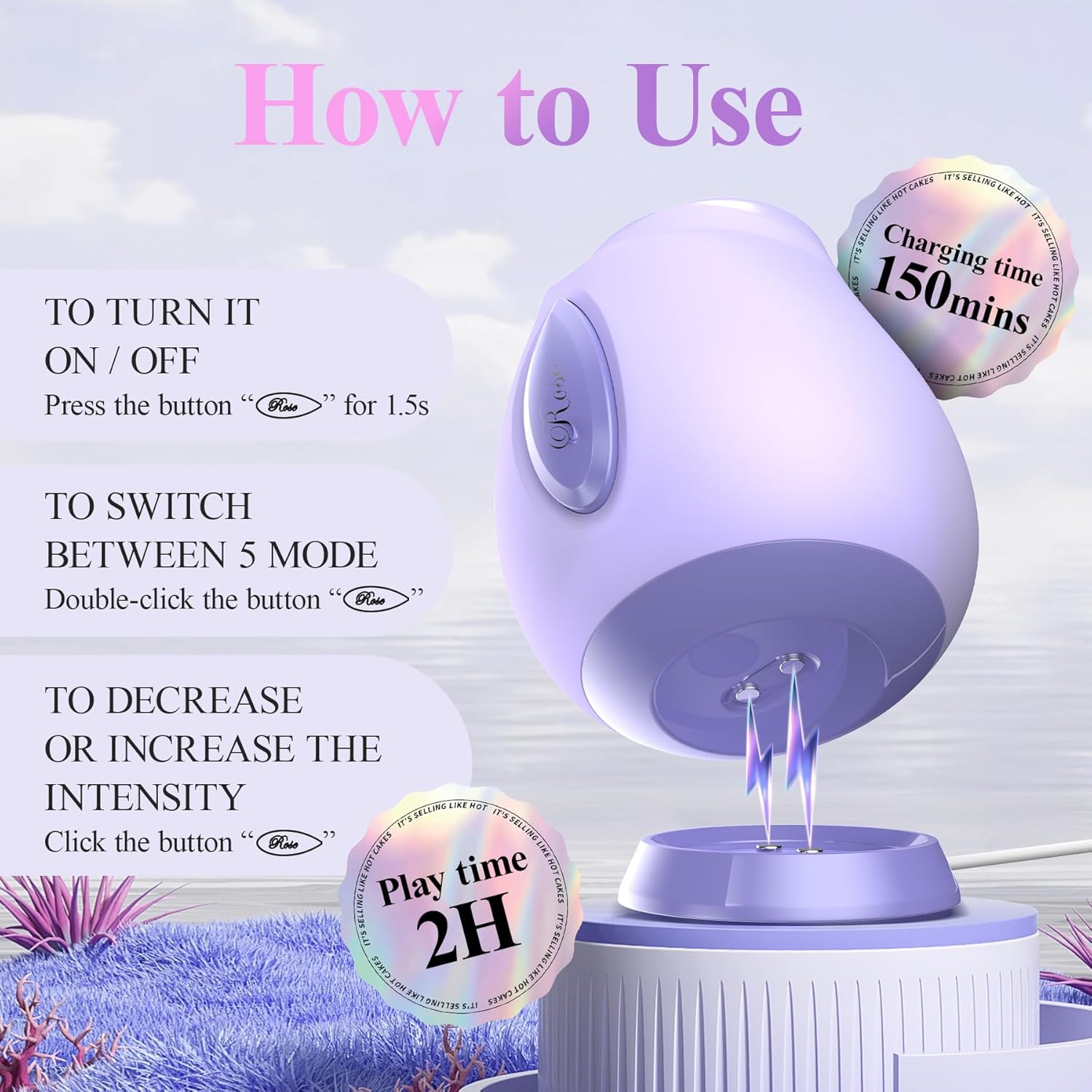 RosePulse Luxury Clit Sucking Vibrator