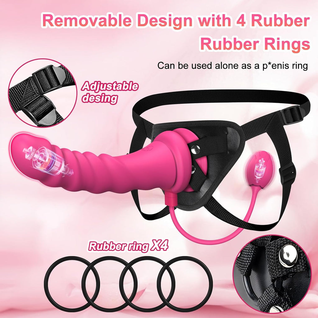 RosePulse Strap-On Anal Plug Vibrator