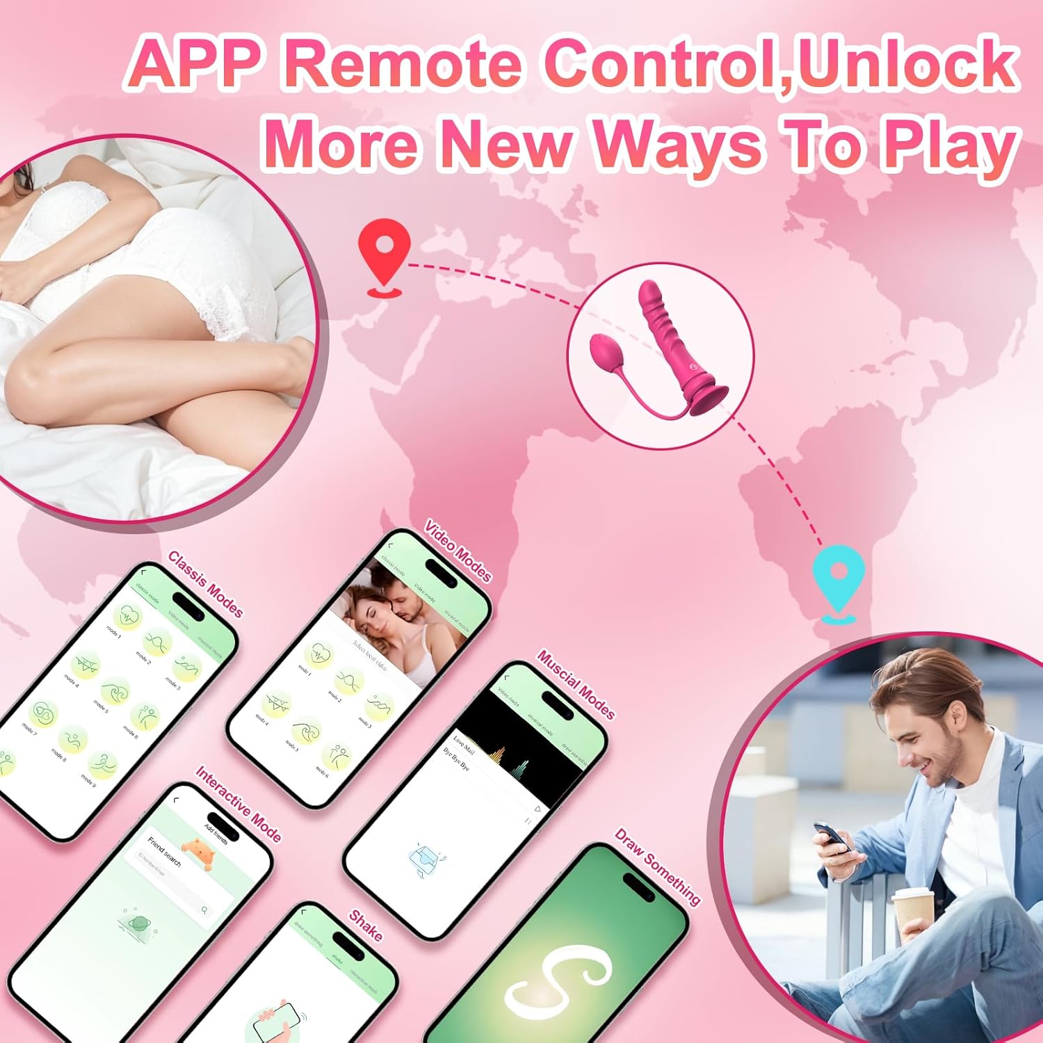 RosePulse Strap-On Anal Plug Vibrator