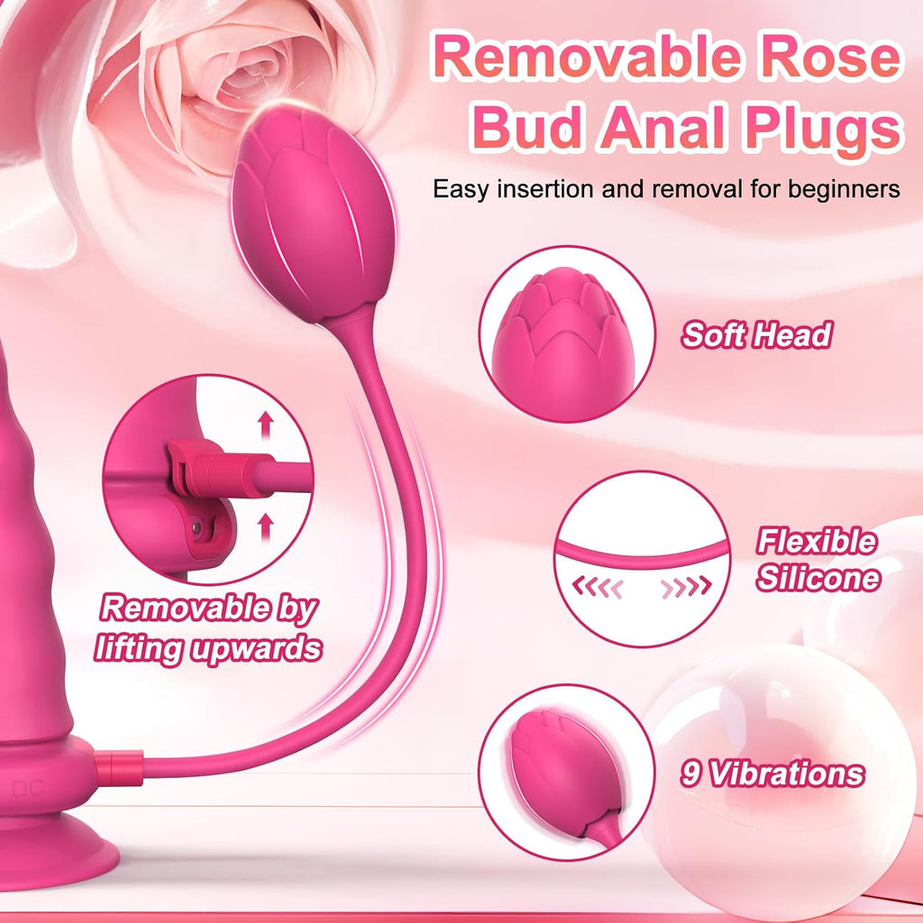 RosePulse Strap-On Anal Plug Vibrator