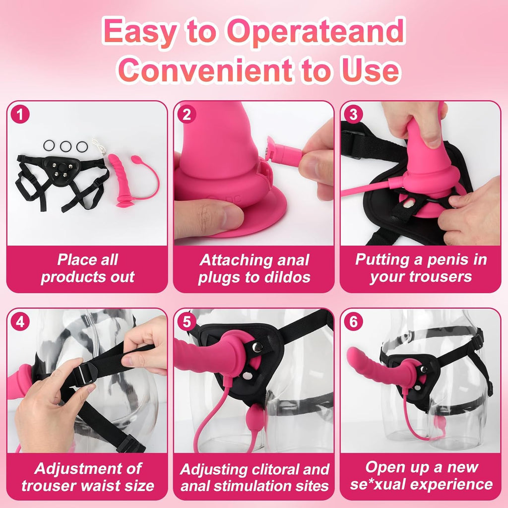 RosePulse Strap-On Anal Plug Vibrator