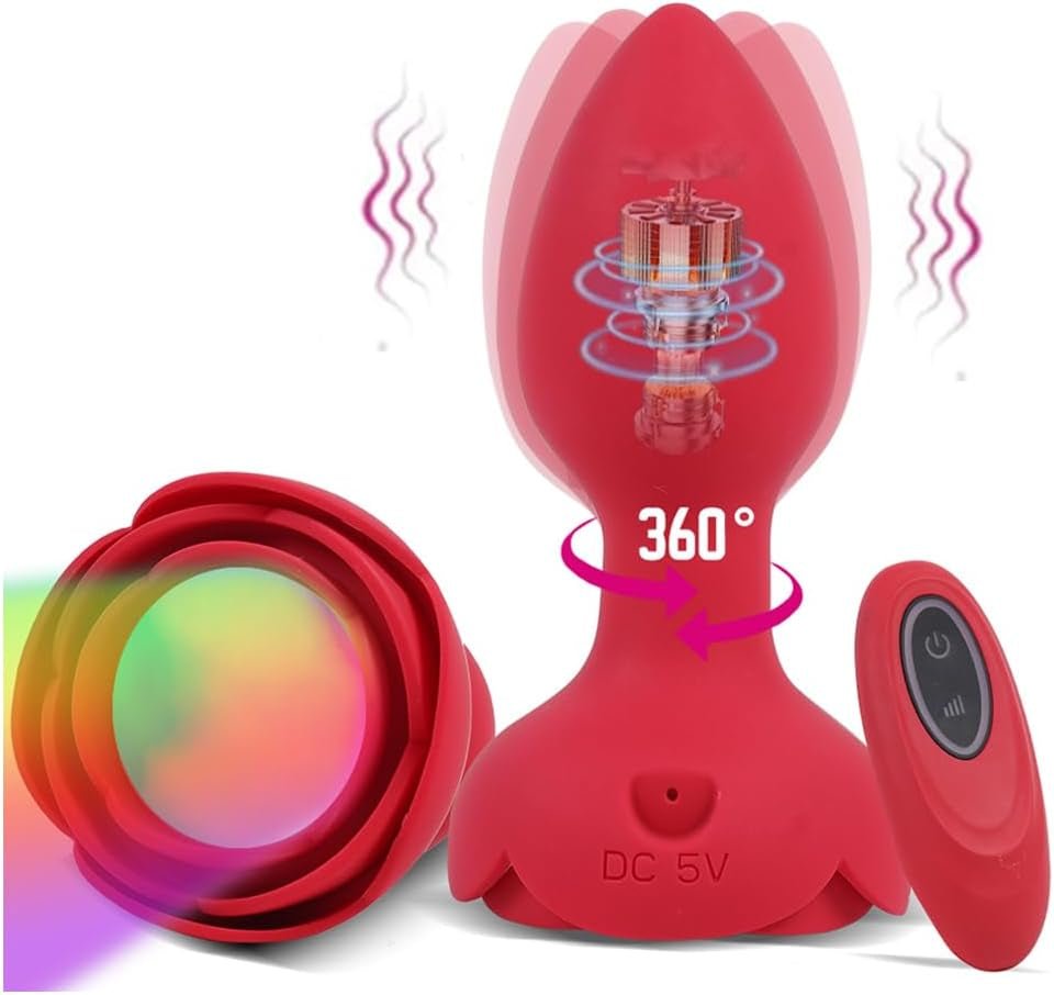 RoseRadiance Light-Up Rose Anal Plug