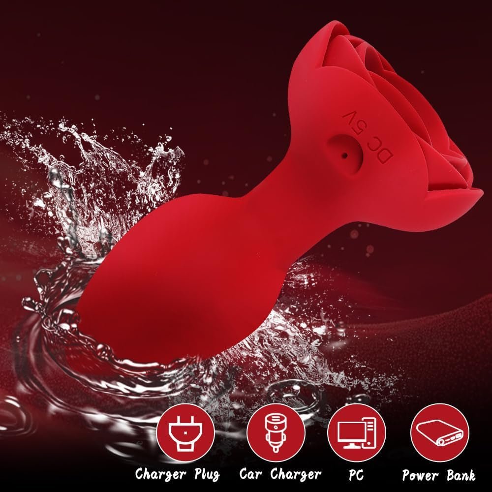 RoseRadiance Light-Up Rose Anal Plug