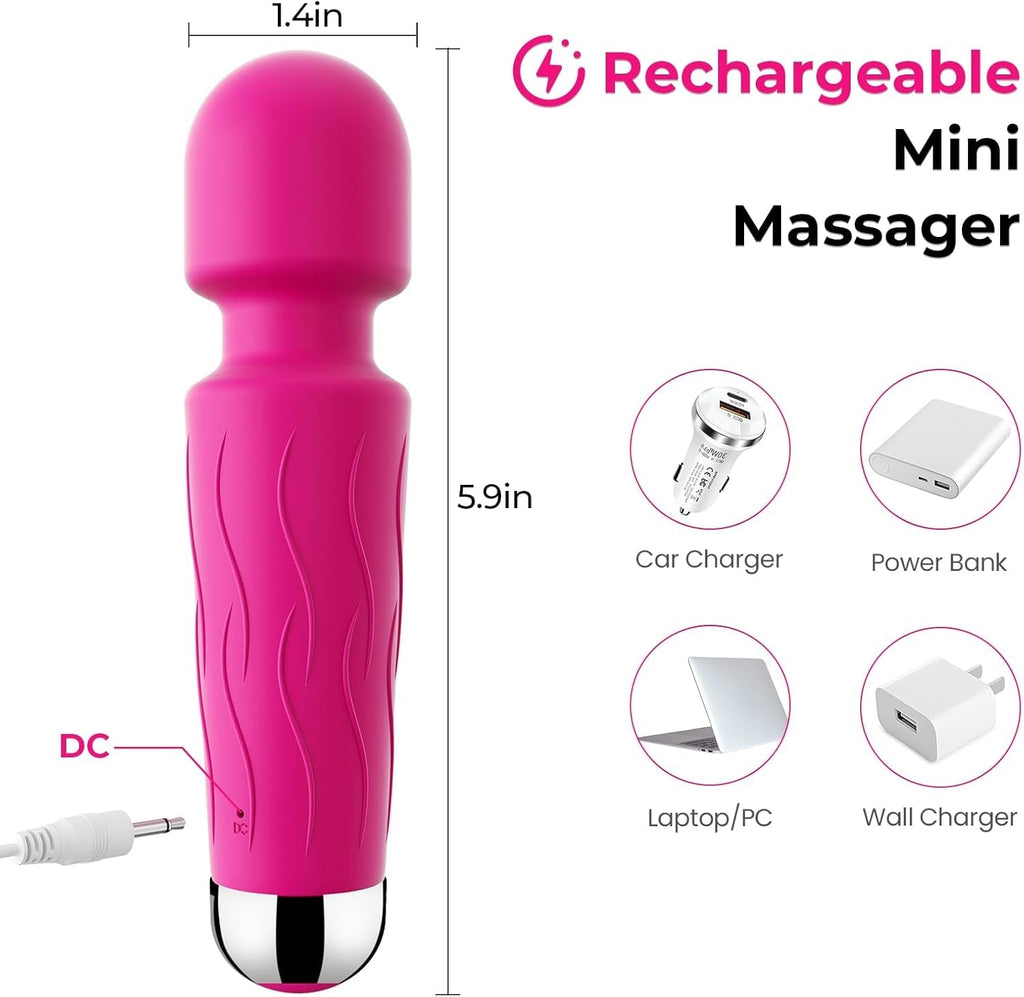 RoseRelief Rose Pink Clitoral Wand Vibrator