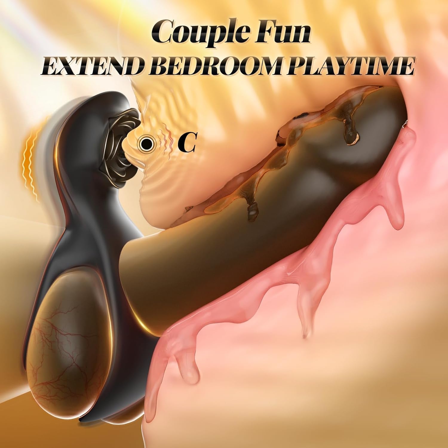 RoseRing Cock & Testicle Ring with Clit Stimulator