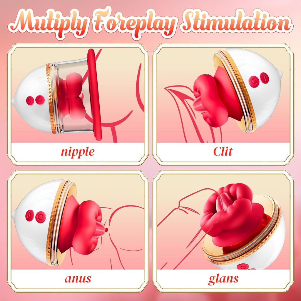 RoseRush Clit & Nipple Sucking Vibrator