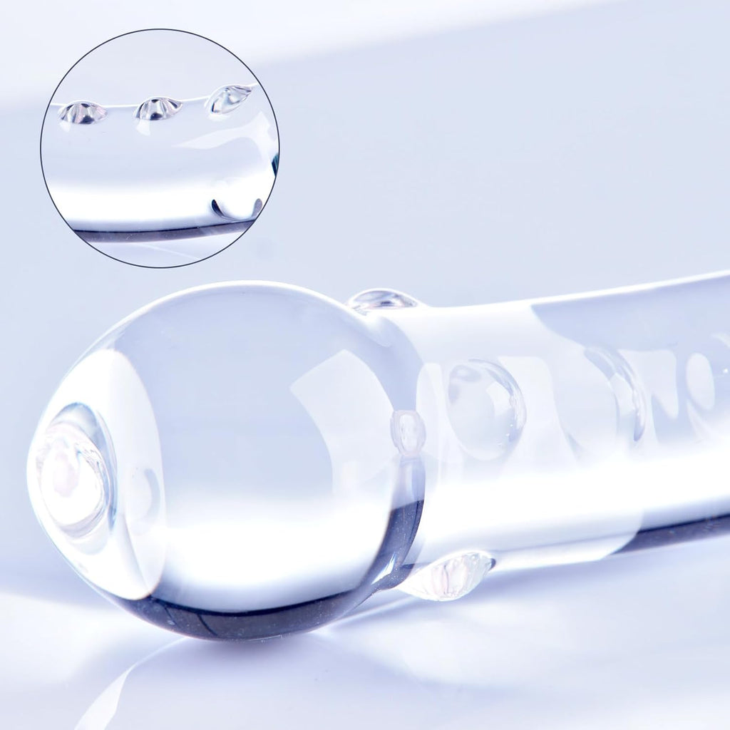 RoseSpire Glass Beads Anal Wand