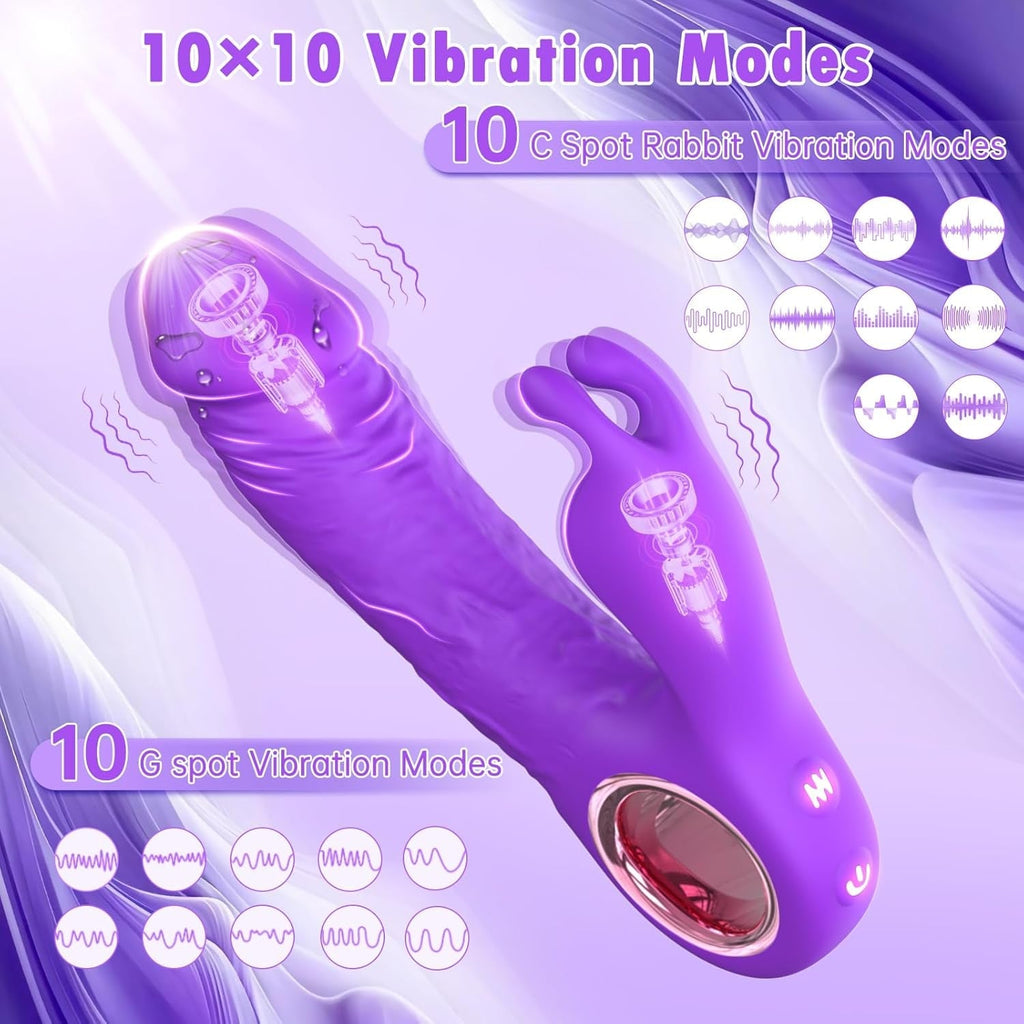 RoseThrust Dual-Action Rabbit Vibrator