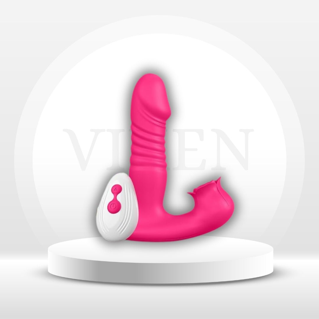 RoseThrustV 3-in-1 Wearable Thrusting Clit Sucker