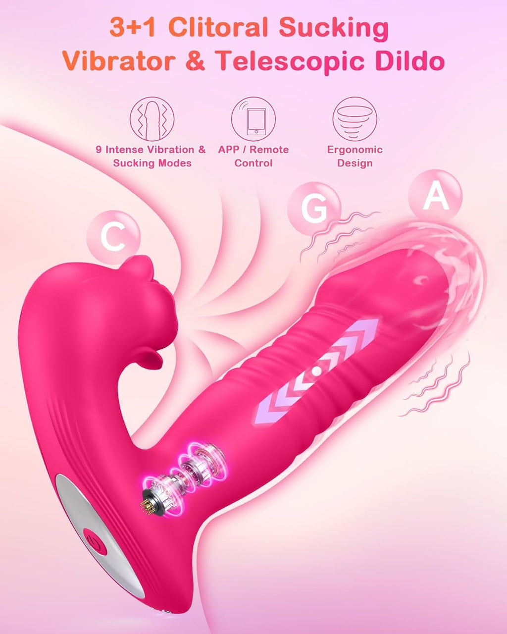 RoseThrustV 3-in-1 Wearable Thrusting Clit Sucker