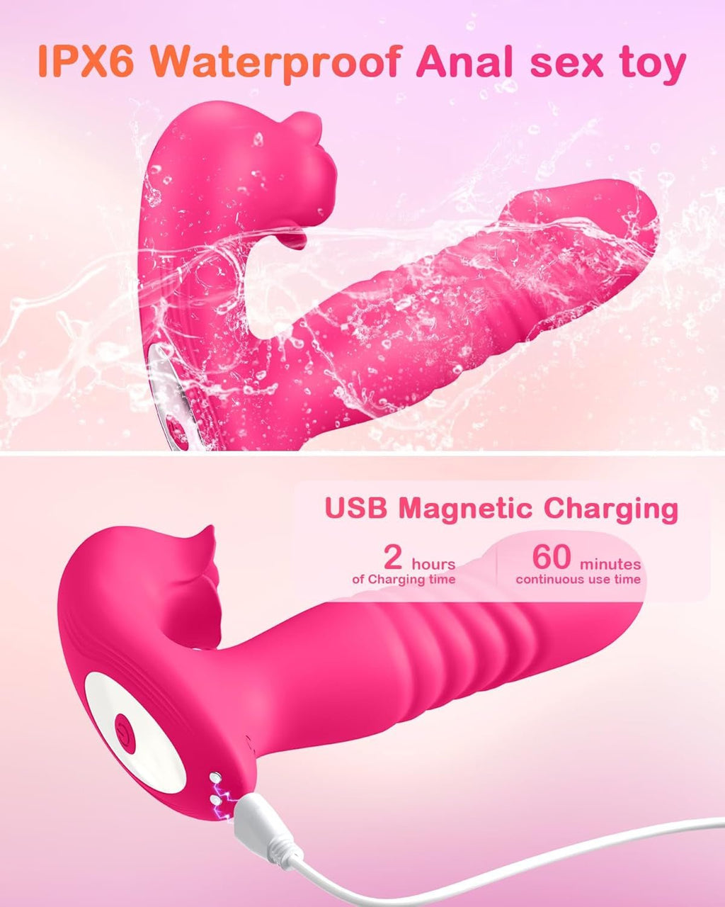 RoseThrustV 3-in-1 Wearable Thrusting Clit Sucker