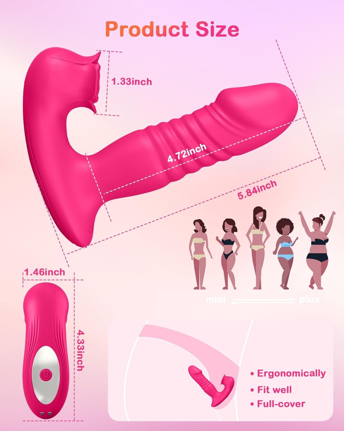 RoseThrustV 3-in-1 Wearable Thrusting Clit Sucker