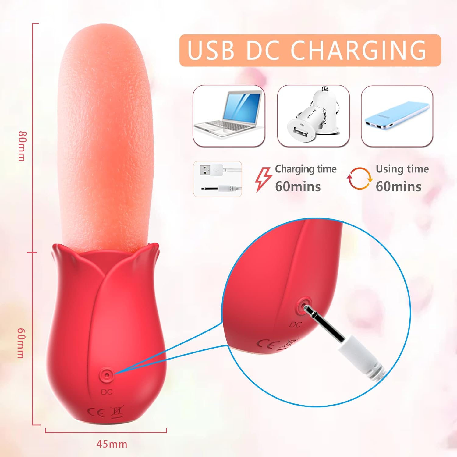 RoseTongue 10-Mode Clitoral & G-Spot Vibrator