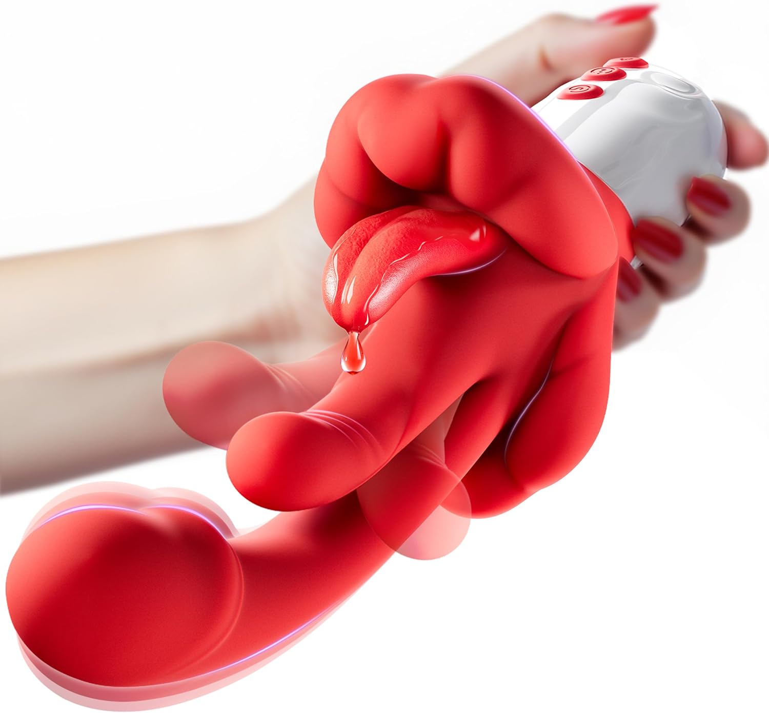 RoseTouch 5-in-1 G-Spot Tongue Vibrator