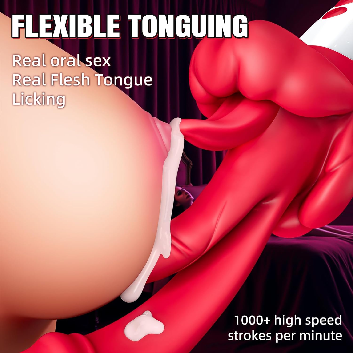 RoseTouch 5-in-1 G-Spot Tongue Vibrator